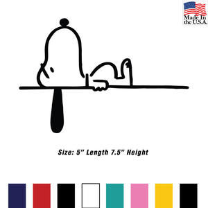 Snoopy Layingdown Thinking High Performance Vinyl Decal Sticker Oracal 751C
